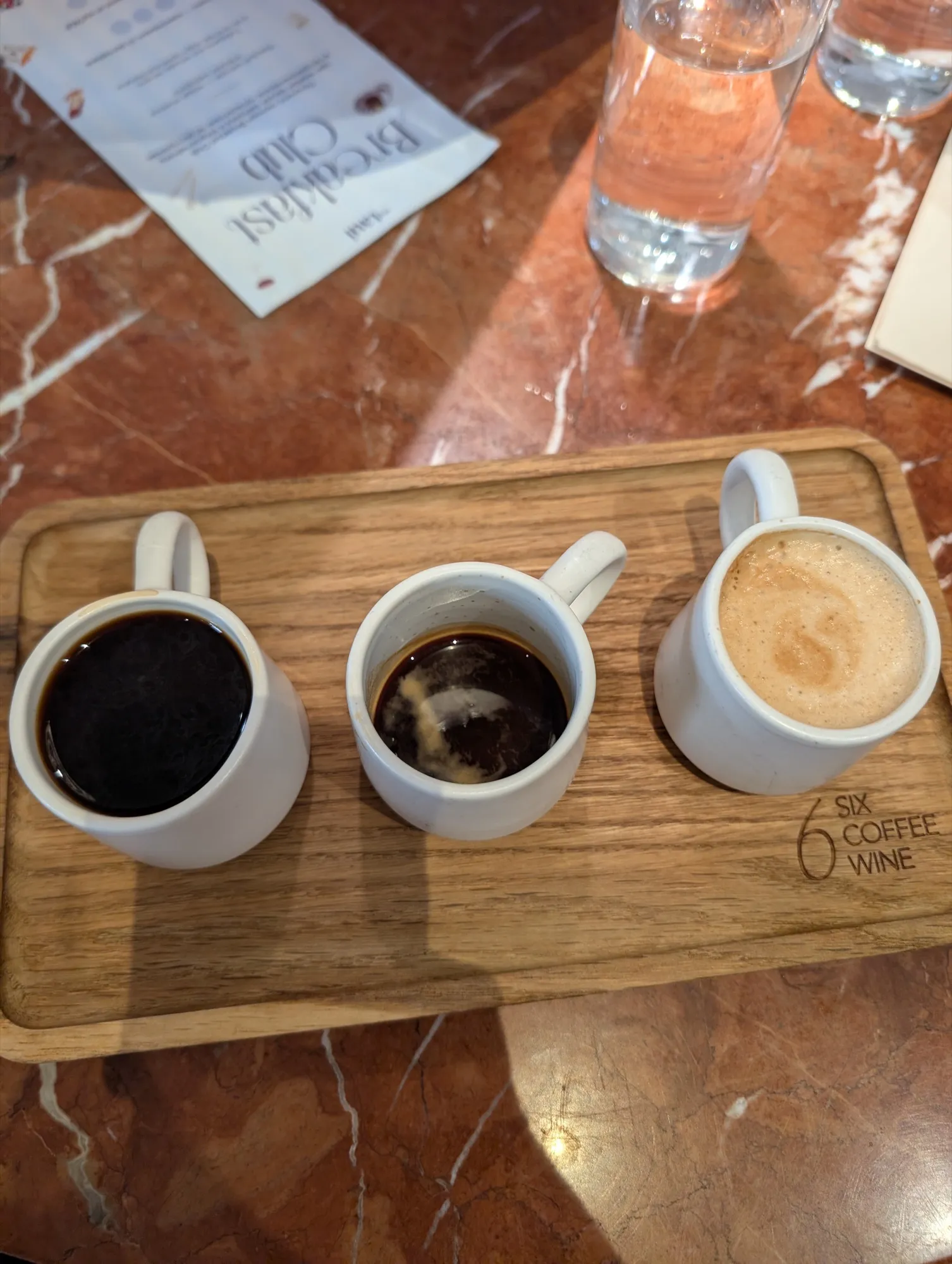 Espresso setup at Six Bogenbay